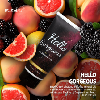 Hello Gorgeous Body Cream - Body Moisturiser with Shea Butter + Niacinamide (Vitamin B3) + Mineral Oil